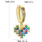 Colourful Cubic Zirconia Drop Earrings