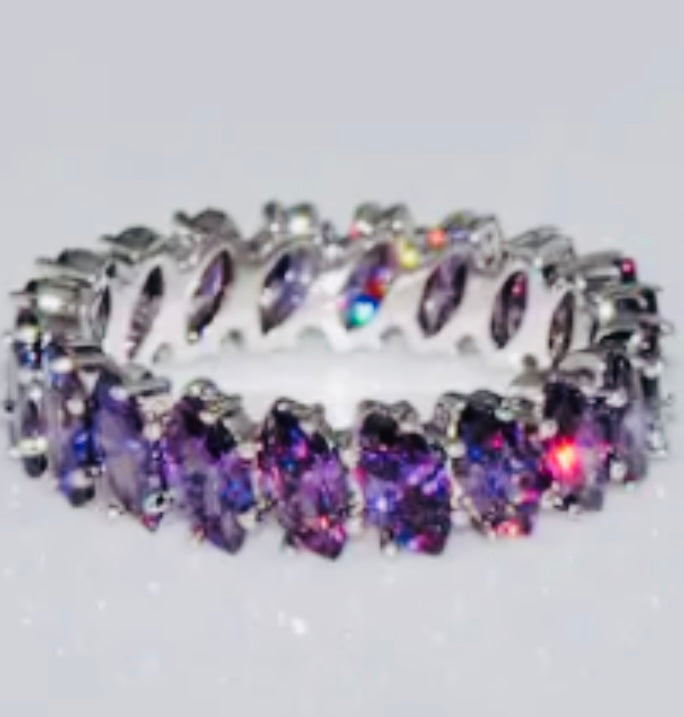 Amethyst Eternity Ring