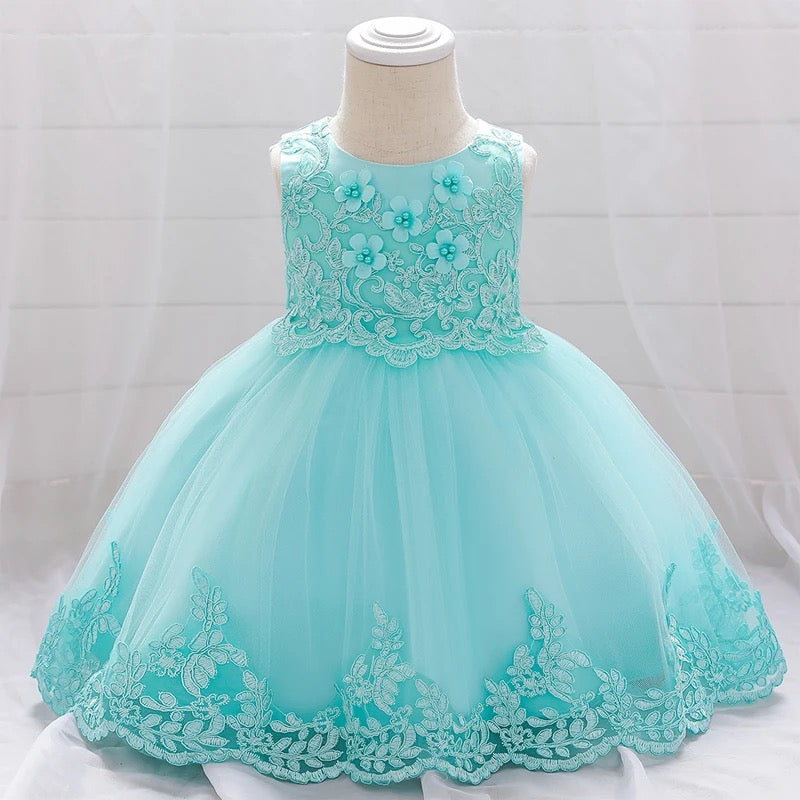 Toddler Beaded Flower Party Dress