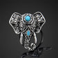 Boho Turquoise Elephant Ring
