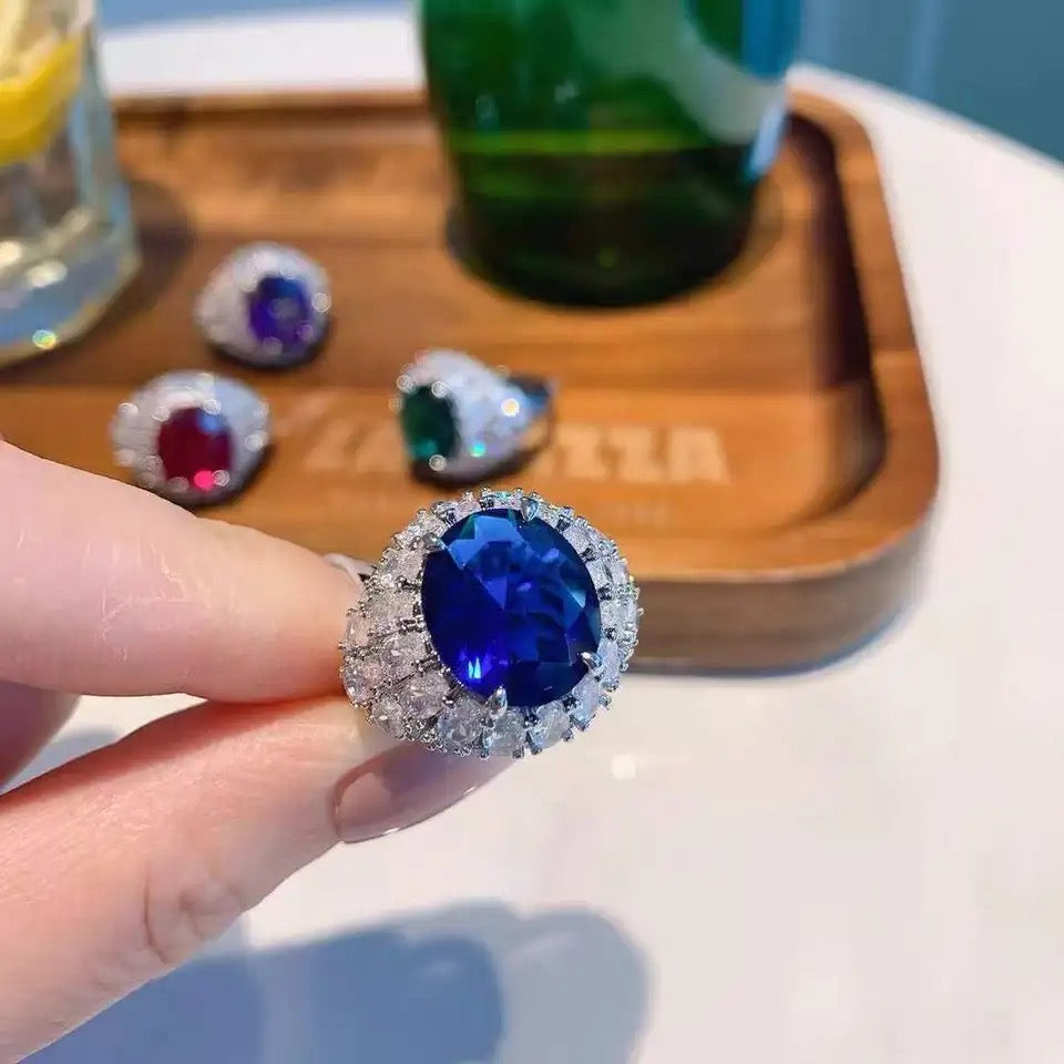 Luxury Oversized AAA CZ Baguette Ring