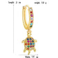 Colourful Cubic Zirconia Drop Earrings