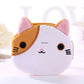 Short Plush Zippered Coin Purse