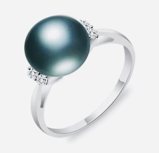 Imitation Pearl AAA Zircon Ring