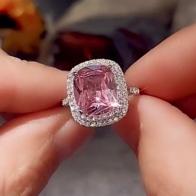 Pretty in Pink CZ Ring