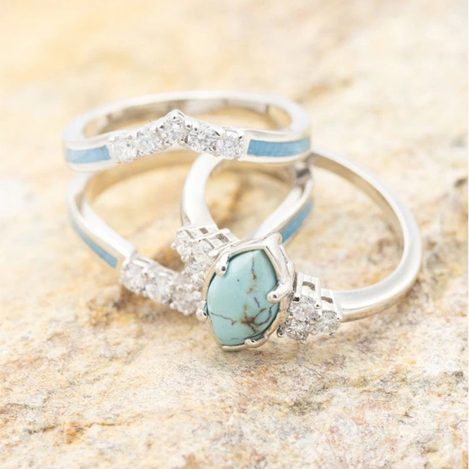 Vintage Gem Turquoise Set Ring