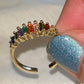 Rainbow CZ Arch Ring