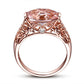 Rose Gold Cubic Zirconia Stone Ring