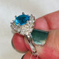 Out Of The Blue CZ Engagement Ring