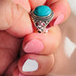 Sculpted Turquoise Ring