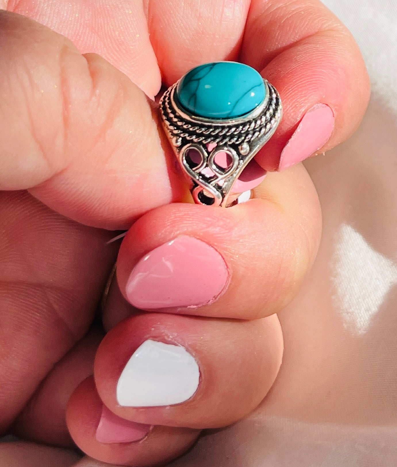 Sculpted Turquoise Ring