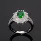 Emerald Green Cubic Zirconia Ring