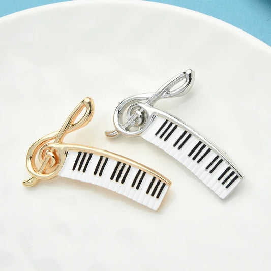 Piano Music Brooch