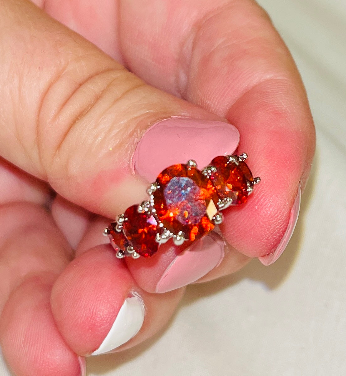 Firestarter 5-Stone CZ Ring