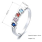 Multicolor Cubic Zirconia Ring
