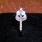Stone Suspension CZ Engagement Ring