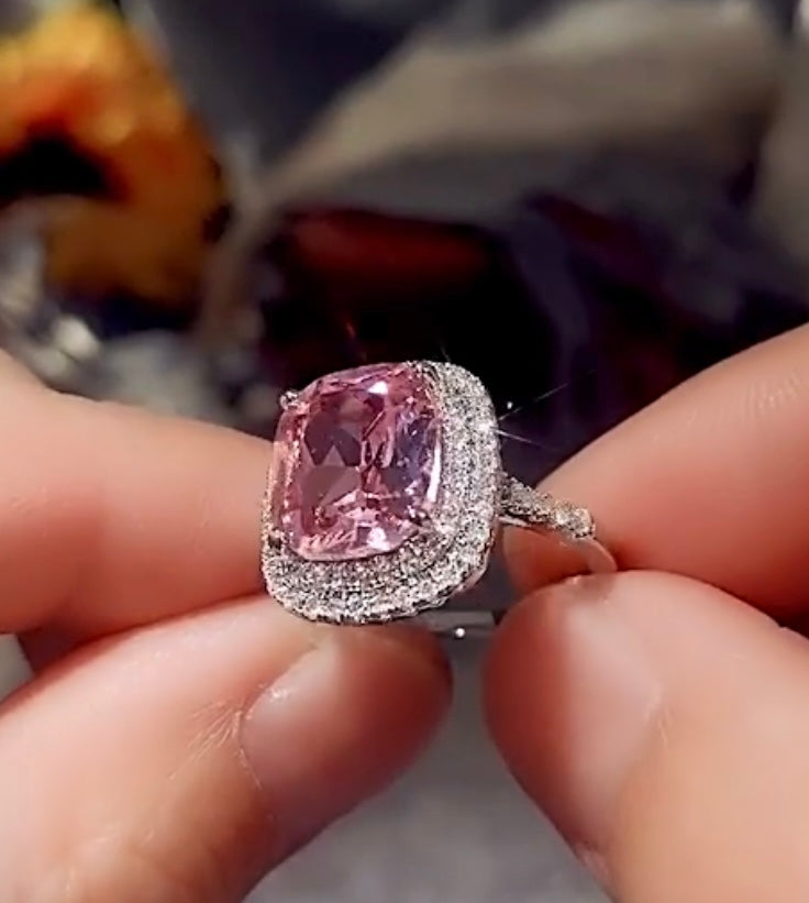 Pretty in Pink CZ Ring