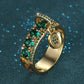 Cubic Zirconia Dangle Charm Ring