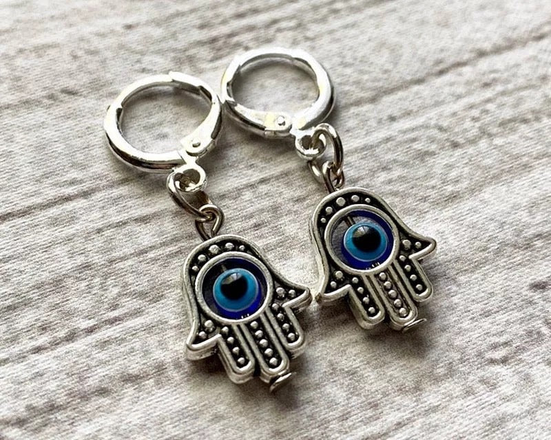 Evil Eye Hamsa Earrings