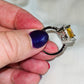 Citrine CZ Halo Square Cut Ring