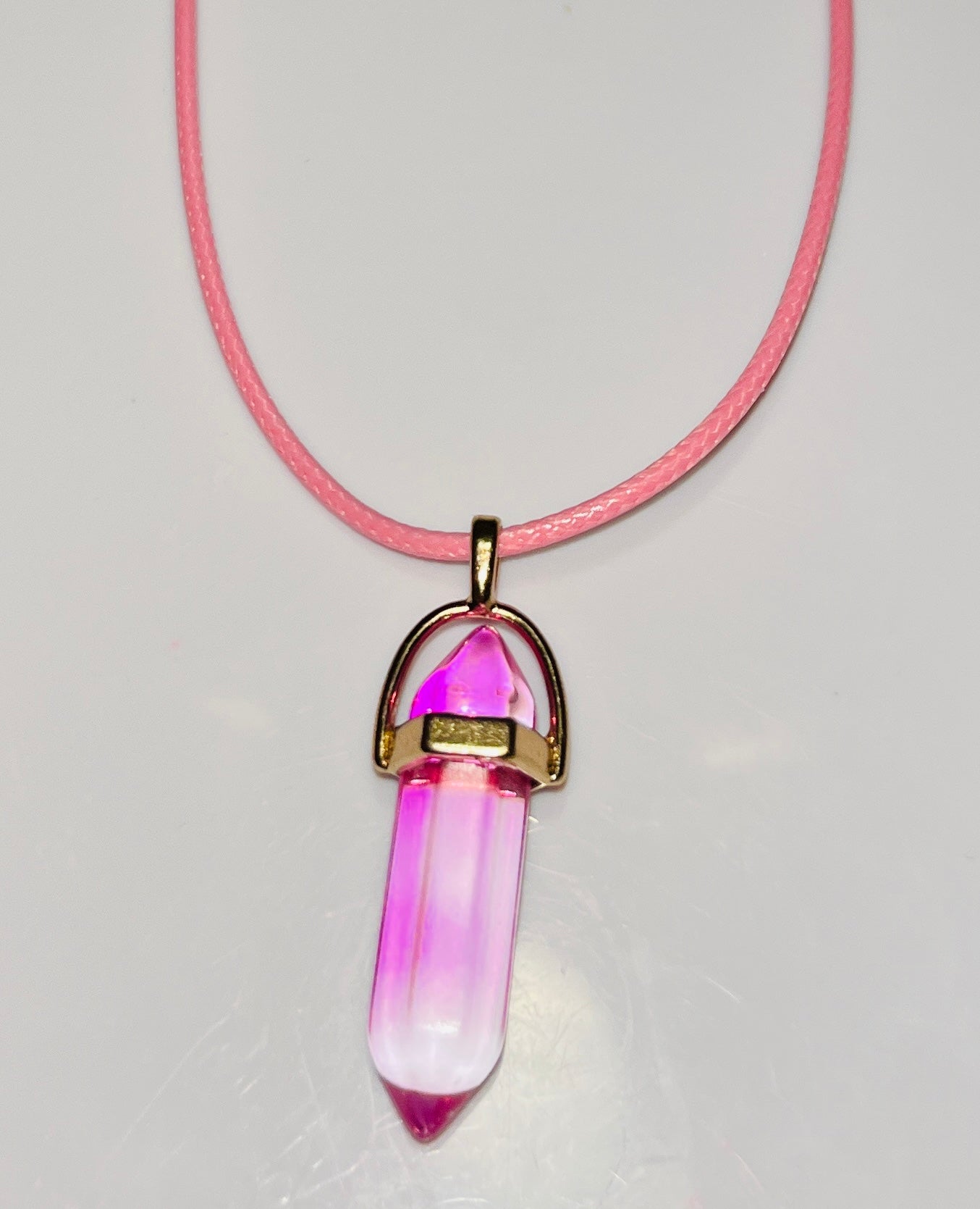 Natural Crystal Hexagonal Pendulum Pendant