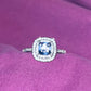Purple Double Tier CZ Ring