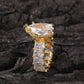 Gorgeous Giant Pear CZ Engagement Ring