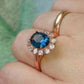 AAA Blue CZ Ring