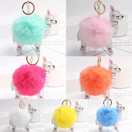 Cute Alpaca Key Ring