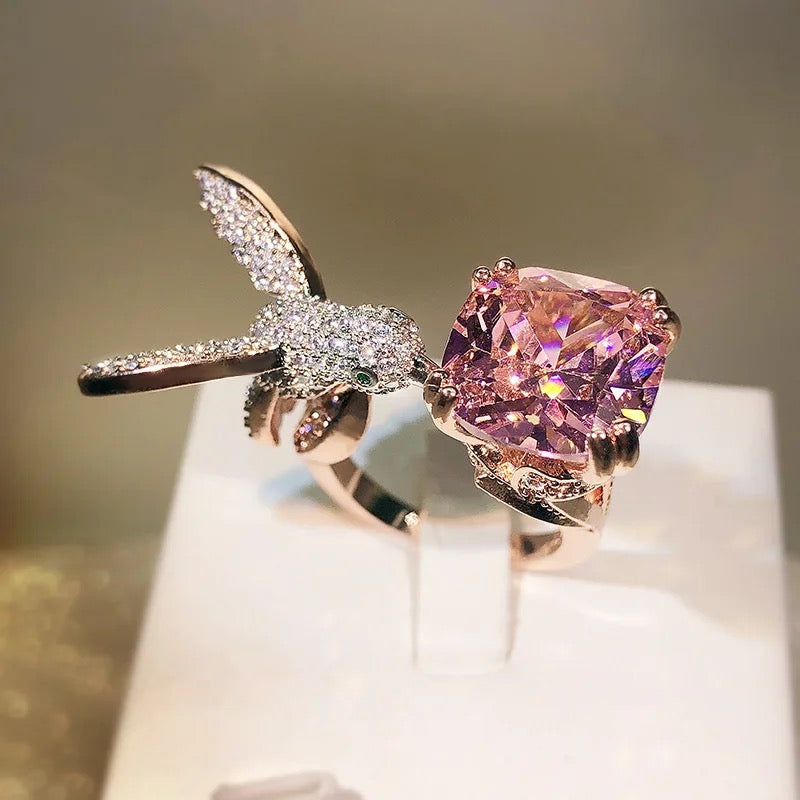 Hummingbird CZ Ring