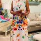 "Floating Balloon Party" 3D Botanical Dress