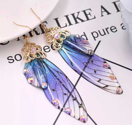 Fairy Wing Resin Earrings