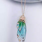 Fairy Wing Rhinestone Resin Pendants