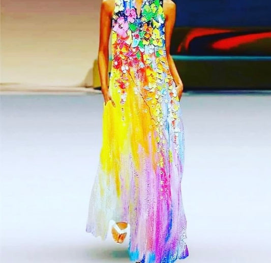 "Field of Flowers" 3D Botanical Dress