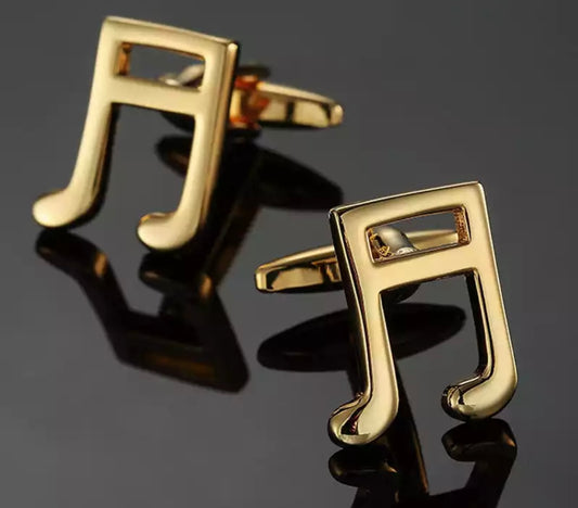 Double Bar Music Notes Cufflinks