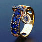 Cubic Zirconia Dangle Charm Ring