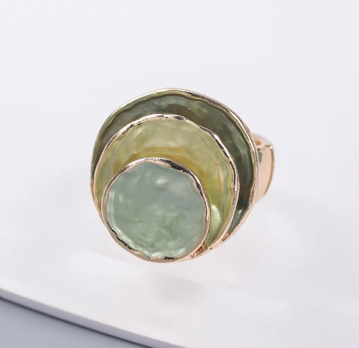 Circular Layered Luxurious Artisan Ring