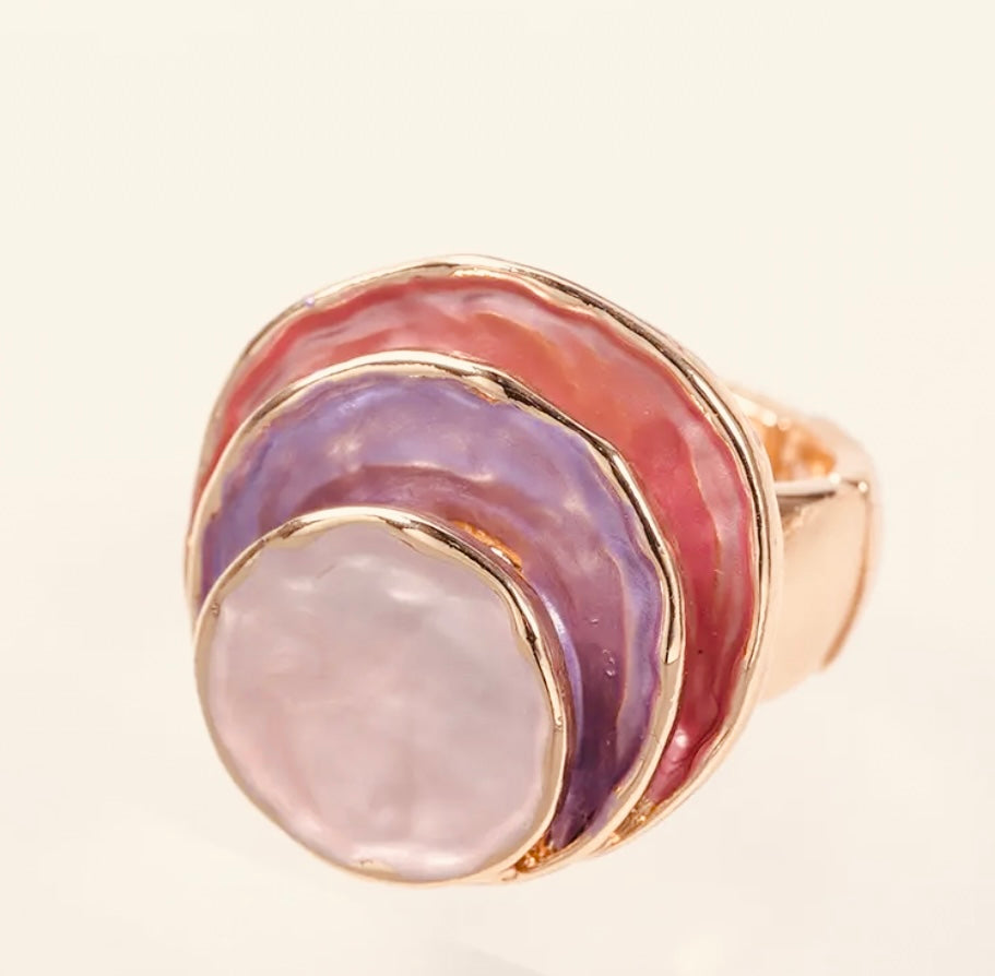 Circular Layered Luxurious Artisan Ring