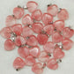 Natural Stone Heart Charms
