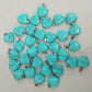Natural Stone Heart Charms
