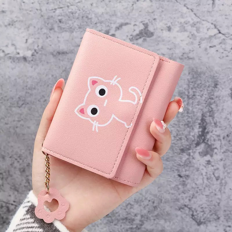 Cute Cat Imitation Leather Wallet