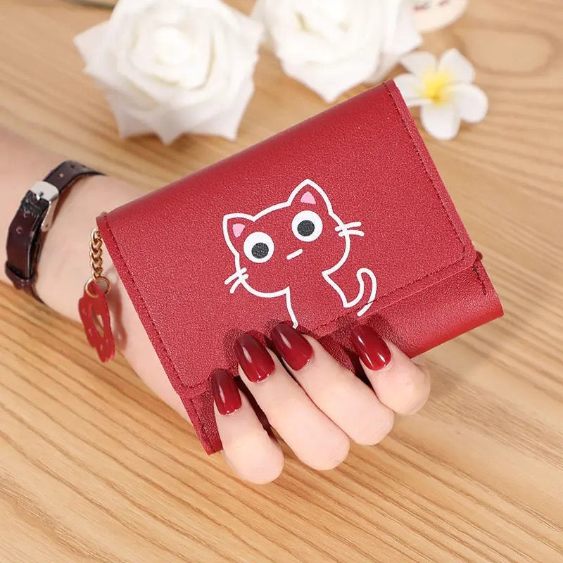 Cute Cat Imitation Leather Wallet