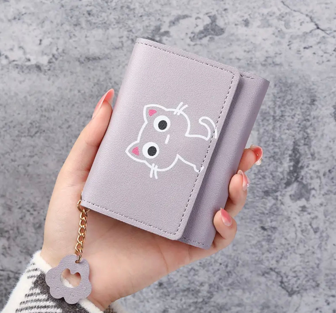 Cute Cat Imitation Leather Wallet