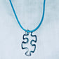 Floating Puzzle Piece Pendant