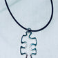 Floating Puzzle Piece Pendant