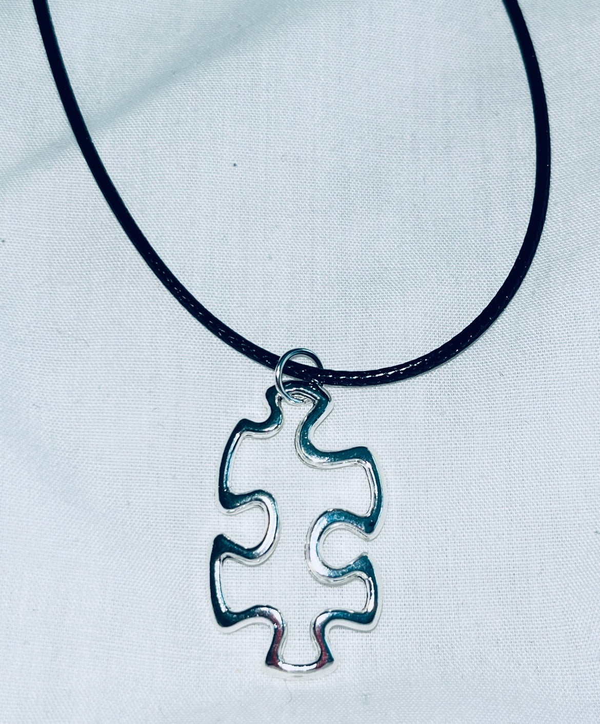 Floating Puzzle Piece Pendant