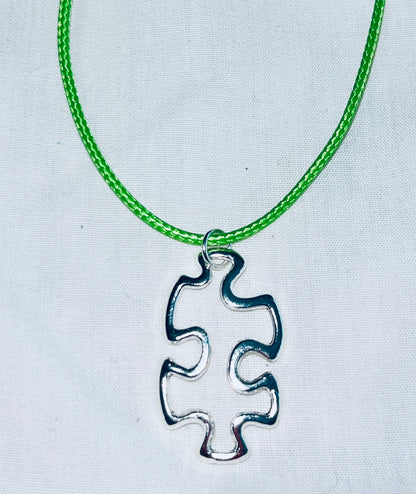 Floating Puzzle Piece Pendant