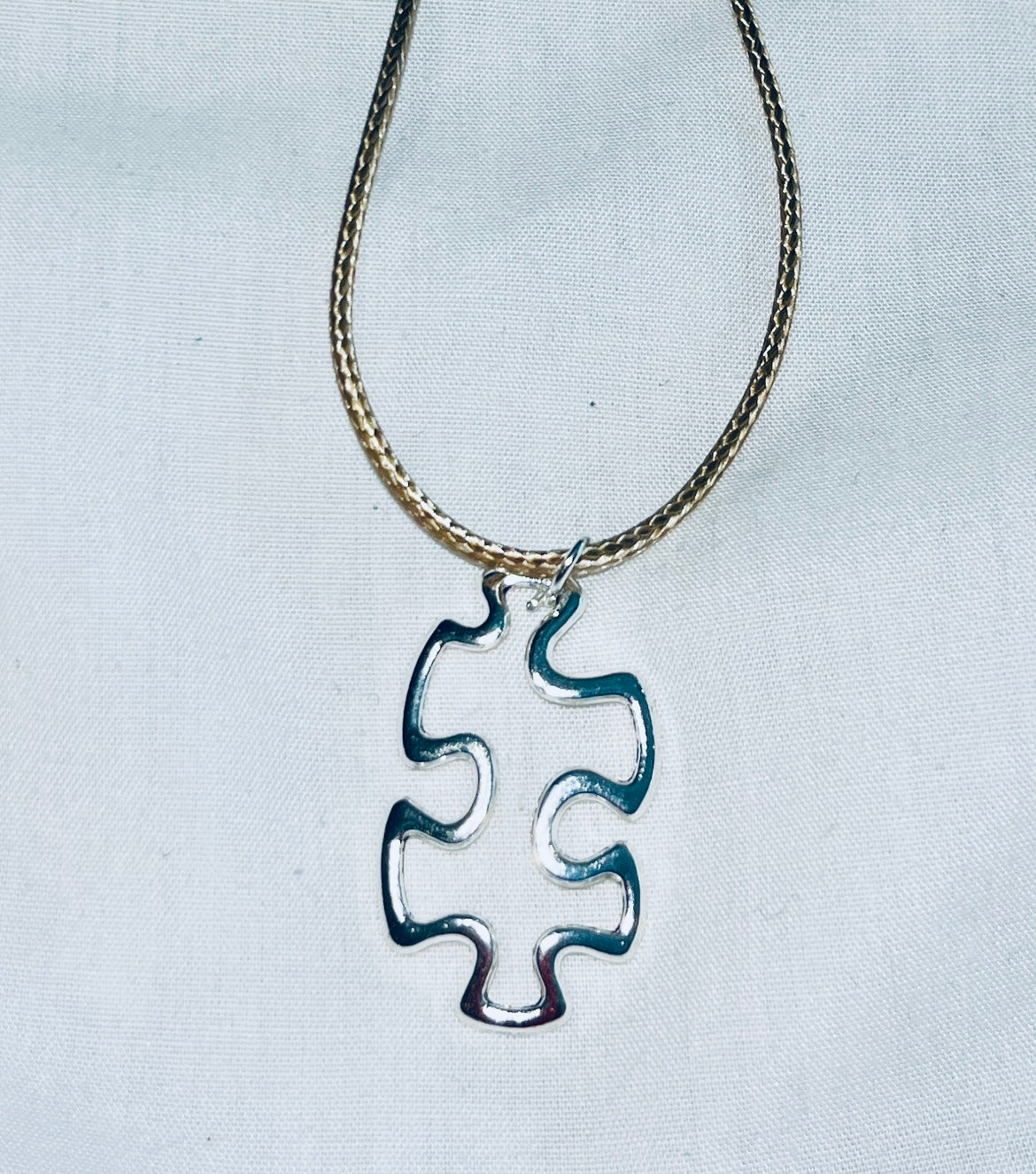 Floating Puzzle Piece Pendant