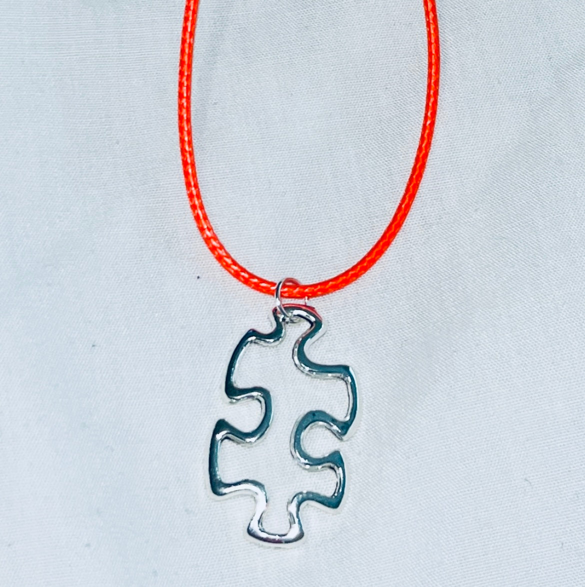 Floating Puzzle Piece Pendant