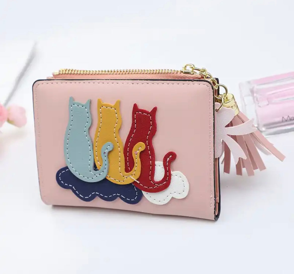 Cute Cats Mini Tassel Purse